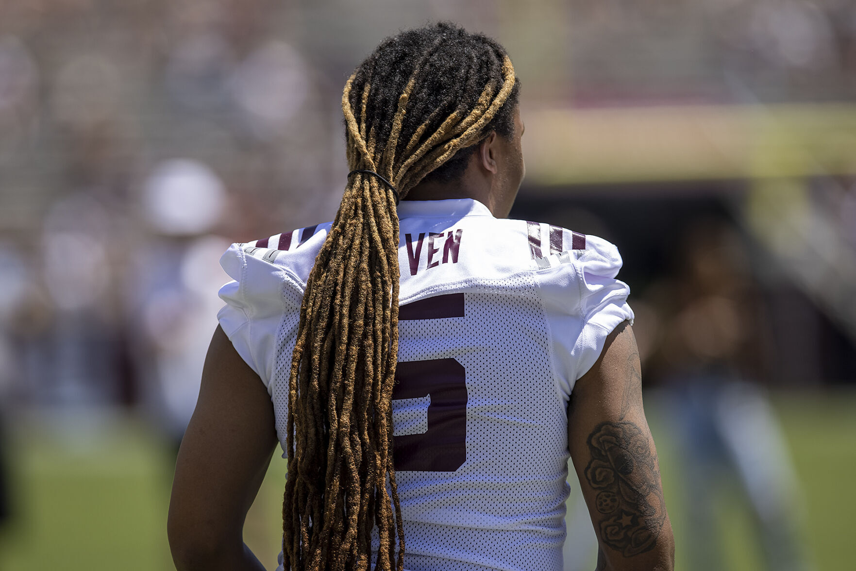 Maroon & White